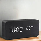 WoodWatch | LED Smart Alarm Clock with Voice Control & Temperature Display | Modern Design for Stylish Bedrooms 0