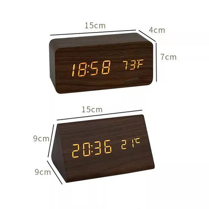 WoodWatch | LED Smart Alarm Clock with Voice Control & Temperature Display | Modern Design for Stylish Bedrooms 7
