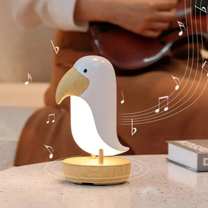 Bird Table Lamp, Rechargeable Bedside Lamp with Ambient Light – image 4