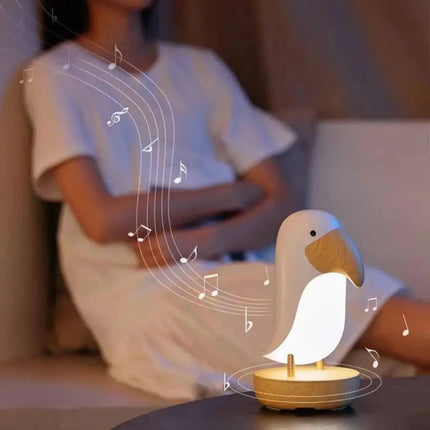 Bird Table Lamp, Rechargeable Bedside Lamp with Ambient Light – image 6