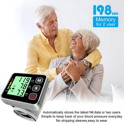 Wrist Blood Pressure Monitor with Automatic Cuff Inflation | Accurate Readings for Home Health Management 2