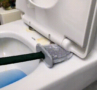 Silicone Toilet Brush with Holder – image 6