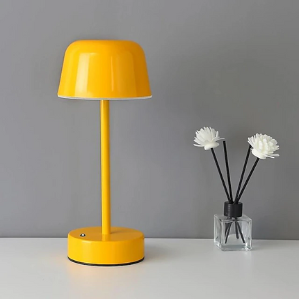 Dimmable Table Lamp with Rechargeable Design and 3 Light Settings | Modern Metal Lamp for Eye Comfort and Ambiance