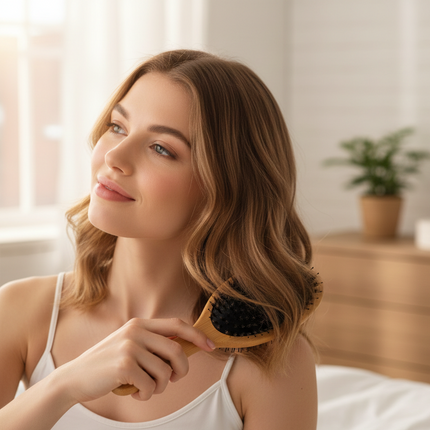 Zelyria | Hair Brush with Natural Boar Bristles & Nylon | Detangles for Smooth, Frizz-Free Hair 2