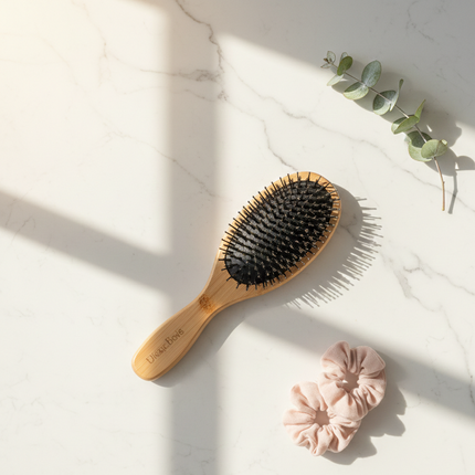Zelyria | Hair Brush with Natural Boar Bristles & Nylon | Detangles for Smooth, Frizz-Free Hair 3