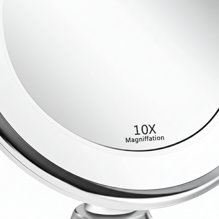 Zelyria | Vanity Mirror with LED Lights and 10x Magnification | Precision Makeup Application for Flawless Beauty 1