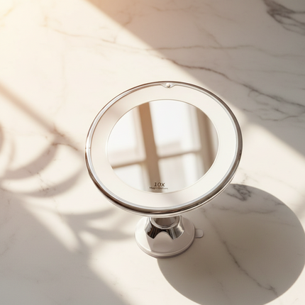 Zelyria | Vanity Mirror with LED Lights and 10x Magnification | Precision Makeup Application for Flawless Beauty 3