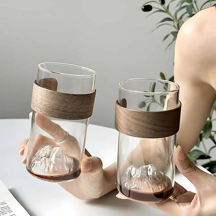 Glass Cups, Heat Resistant Glass Coffee Cup for Iced Coffee – image 7