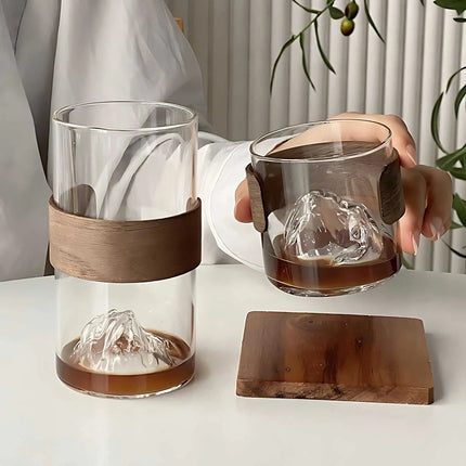 Glass Cups, Heat Resistant Glass Coffee Cup for Iced Coffee