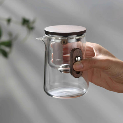 Travel Tea Set, Glass Tea Set with Case for Camping and Travel – image 7