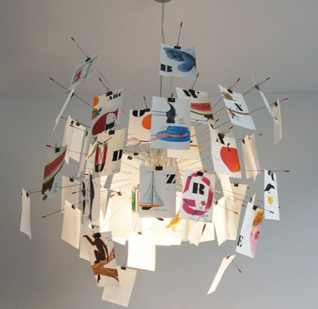 Zettel | DIY Chandelier with Customizable Panels | Unique Indoor Lighting for Personalized Style 0
