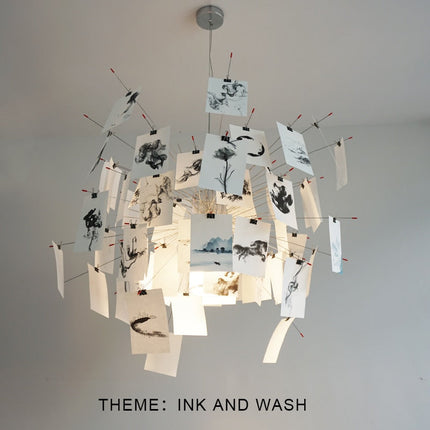 Zettel | DIY Chandelier with Customizable Panels | Unique Indoor Lighting for Personalized Style 1