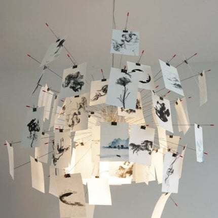 Zettel | DIY Chandelier with Customizable Panels | Unique Indoor Lighting for Personalized Style 4