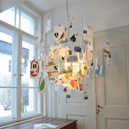Zettel | DIY Chandelier with Customizable Panels | Unique Indoor Lighting for Personalized Style 7