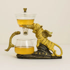 Gaiwan Tea Set, Glass Gaiwan with Magnetic Tea Infuser and Gooseneck Dispenser, Gongfu Tea Set for Loose Leaf