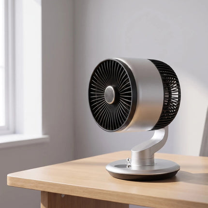 Zyklo | Battery Powered Desk Fan with Adjustable Angle & Quiet Operation | Space-Saving Design for Comfort 1