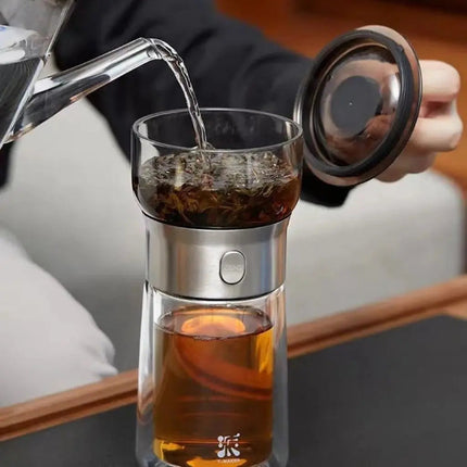 Glass Tea Infuser Bottle, Loose Leaf Tea Infuser and Travel Case – image 5