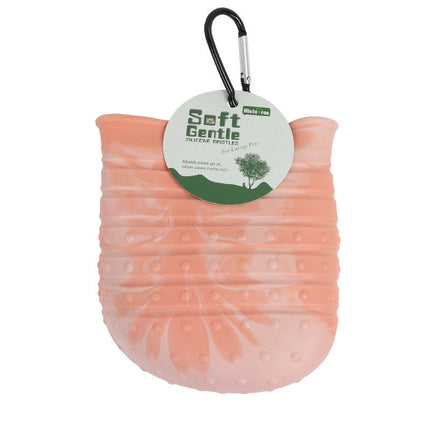 Portable Dog Paw Cleaner & Grooming Brush with Silicone Bristles | Easy Cleaning for Mess-Free Pet Care