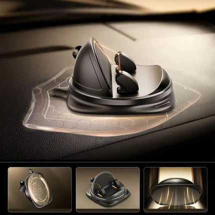 Universal Anti-Slip Car Phone Holder with 360° Rotation | Reusable Silicone Mount for Safe Driving and Easy Access
