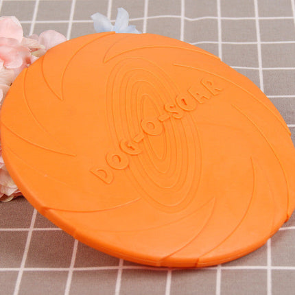 Plastic Dog Frisbee Training Set in Orange, Purple & Green | Durable Anti-Bite Toys for Interactive Play