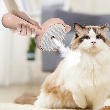Rechargeable Self-Cleaning Slicker Brush with Steam Technology | Multi-Purpose Grooming Tool for Cats and Dogs