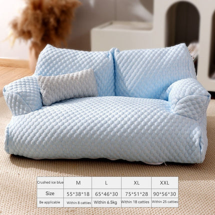 Plush Dog Sofa in Medium Size with Soft Cloth Cover | Cozy Lounge for Small Pets Up to 4kg