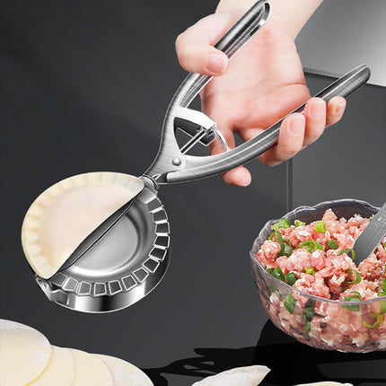 Stainless Steel Dumpling Mold with Ergonomic Handle | Easy Dumpling Maker for Perfectly Sealed Dumplings