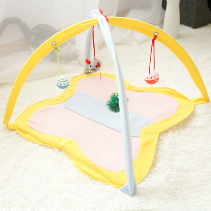 Interactive Cat Stick Toy Set with Feathers & Bells | Durable Fleece for Healthy Playtime and Stimulation