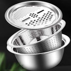 Grater + Draining tray + Multifunctional stainless steel sink / 24 cm