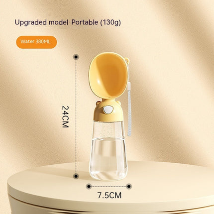 Portable Dog Water Dispenser Cup with Food Bowl | Easy-Clean PP Plastic for Hydration on the Go