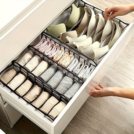 Drawer Organizer for Underwear and Socks, Foldable Fabric Storage Boxes – image 5