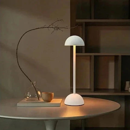 Cordless Nordic Minimalist Table Lamp with Dimmable Lighting | Sleek Iron Design for Cozy Atmospheres