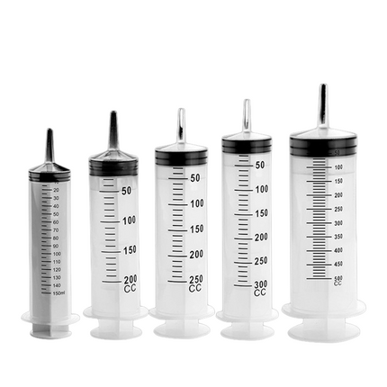 Large Capacity Syringes with 1m Hose for Pet Feeding & Hydroponics | Easy Liquid Measurement and Administration
