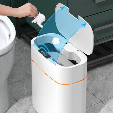 Automatic Smart Trash Can with UV Sterilization & Waterproof Design | Touch-Free Hygiene for Kitchen and Bathroom