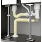 Undermount Sink Brackets, Adjustable Sink Support Brace for Kitchen and Bathroom, Sink Repair Kit No Drilling
