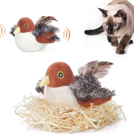 Simulation Bird Electric Molars for Cats with Realistic Sounds | Engaging Toy for Mental Stimulation and Exercise