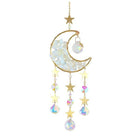 Moon Crystal Pendant Car Accessory with Elegant Design | Reflective K9 Crystal for Aesthetic Vehicle Enhancement