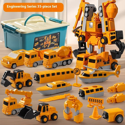 Creative Building Block Set with 35 Colorful Pieces | Inspiring Imagination and Developmental Skills for Kids Age 4-6