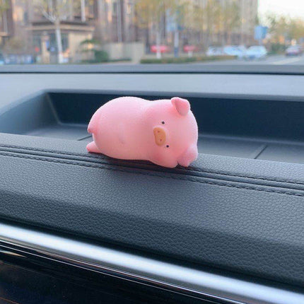Cute Cartoon Pig Car Accessory with Air Outlet Perfume Clip | Whimsical Decoration for Fresh Fragrance