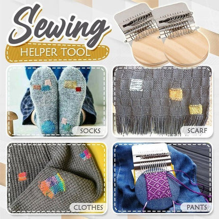 Weaving Loom Kit, Darning Loom for Mending Socks and Clothes – image 4
