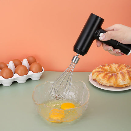 Cordless USB Rechargeable Electric Egg Beater with 3 Speeds & Dual Whisks | Portable Kitchen Mixer for Whipping and Blending
