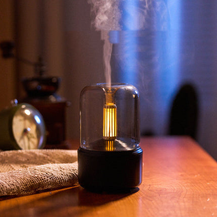 Candle Light Aroma Diffuser with Simulated Candlelight Effect | Portable USB Humidifier for Relaxation and Aromatherapy