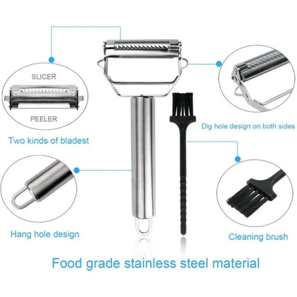 Potato Peeler Stainless Steel, Dual Blade Vegetable Peeler for Carrots and Potatoes – image 5