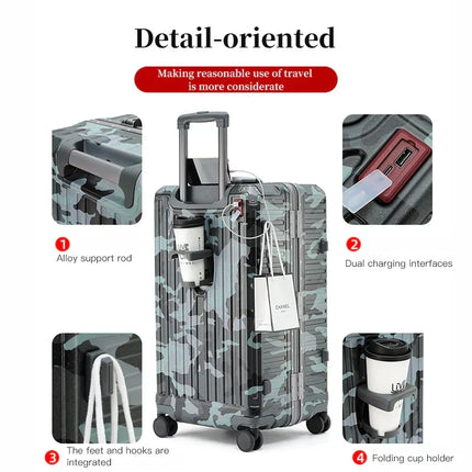 Hard Shell Suitcases with Spinner Wheels, Lightweight Luggage with TSA Lock