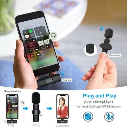 Ultra-Low Latency Wireless Microphone with Intelligent Noise Reduction | Easy Plug-and-Play for Live Broadcasts and Interviews