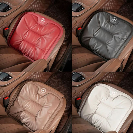 Car Seat Cushion, Leather Seat Cushion for Car with Non Slip Base