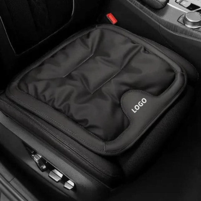 Car Seat Cushion, Ergonomic Auto Seat Pad for Long Drives, Leather Seat Cushion for Car with Non Slip Base