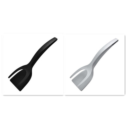 2-in-1 Grip and Flip Tongs with Heat-Resistant Spatula | Versatile Kitchen Tool for Easy Flipping and Gripping