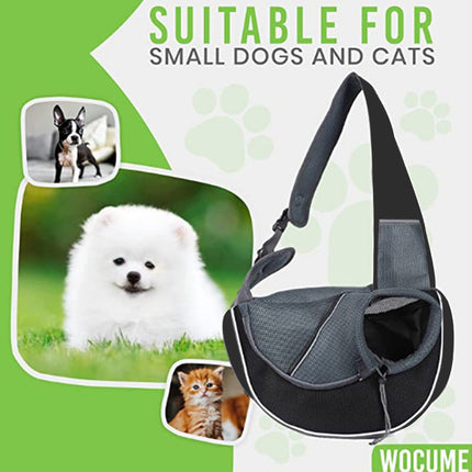Portable Pet Carrier Crossbody Bag for Dogs and Cats | Durable, Breathable Design for Safe Travel
