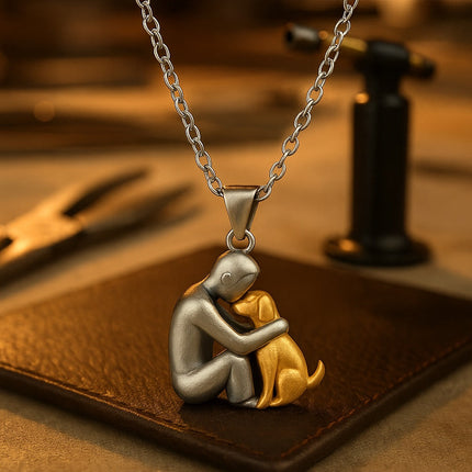 Gold Necklace for Women and Men, Dog and Cat Charm Necklace – image 7